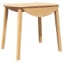 Mesa de comedor natural madera maciza roble caucho de , Mesas de cocina y de comedor - Ref: Foro24-4102530, Precio: 180,13 €,...