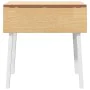 Mesa de comedor de madera maciza de caucho blanco de , Mesas de cocina y de comedor - Ref: Foro24-4102532, Precio: 129,25 €, ...