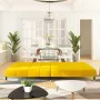 Sofá cama de 2 plazas terciopelo amarillo by , Sofas - Ref: Foro24-375881, Price: 249,14 €, Discount: %