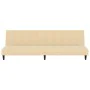 Sofá cama de 2 plazas terciopelo color crema by , Sofas - Ref: Foro24-375772, Price: 244,37 €, Discount: %