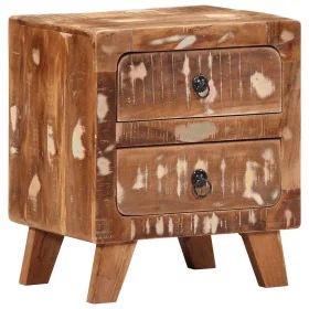 Mesita de noche 40x32x46 cm madera maciza reciclada by , Nightstands - Ref: Foro24-4104513, Price: 119,91 €, Discount: %