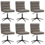 Sillas de comedor 6 unidades cuero sintético gris de , Sillas de comedor - Ref: Foro24-3315710, Precio: 369,15 €, Descuento: %
