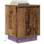 Mesillas de noche con luces LED 2 uds madera vieja 38x34x50 cm de , Mesitas de noche - Ref: Foro24-861280, Precio: 82,61 €, D...