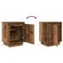 Mesillas de noche con luces LED 2 uds madera vieja 38x34x50 cm de , Mesitas de noche - Ref: Foro24-861280, Precio: 82,61 €, D...