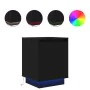 Mesillas de noche con luces LED 2 uds negro 38x34x50 cm de , Mesitas de noche - Ref: Foro24-861268, Precio: 86,24 €, Descuent...