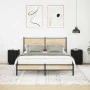 Mesillas de noche con luces LED 2 uds negro 38x34x50 cm de , Mesitas de noche - Ref: Foro24-861268, Precio: 86,24 €, Descuent...