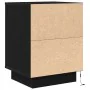 Mesillas de noche con luces LED 2 uds negro 38x34x50 cm de , Mesitas de noche - Ref: Foro24-861268, Precio: 86,24 €, Descuent...