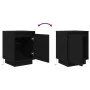 Mesillas de noche con luces LED 2 uds negro 38x34x50 cm de , Mesitas de noche - Ref: Foro24-861268, Precio: 86,24 €, Descuent...