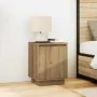 Mesitas de noche con luces LED 2 uds roble artisan 38x34x50 cm de , Mesitas de noche - Ref: Foro24-861282, Precio: 82,61 €, D...