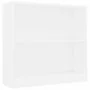 Estantería de madera contrachapada blanco 80x24x75 cm de , Librerías y estanterías - Ref: Foro24-800891, Precio: 45,34 €, Des...