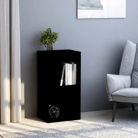 Estantería de 2 niveles madera contrachapada negro 40x30x76,5cm de , Librerías y estanterías - Ref: Foro24-800928, Precio: 41...