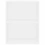 Estantería de 2niveles madera contrachapada blanca 60x30x76,5cm de , Librerías y estanterías - Ref: Foro24-800963, Precio: 41...