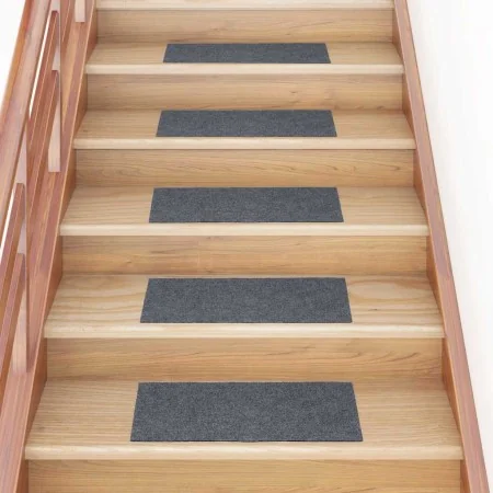 Alfombrillas escaleras autoadhesivas 30uds gris claro 60x25 cm de , Alfombrillas para escalones - Ref: Foro24-3365706, Precio...