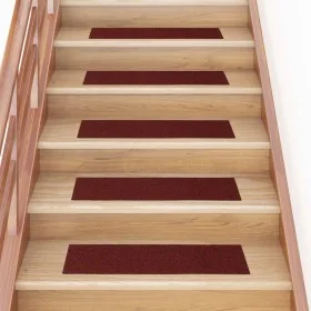Alfombrillas escaleras autoadhesivas 30uds rojas 76x20 cm de , Alfombrillas para escalones - Ref: Foro24-3365725, Precio: 59,...