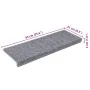 Alfombrilla escalera 30 uds 65x21x4 cm Blanco y gris de , Alfombrillas para escalones - Ref: Foro24-3365778, Precio: 118,94 €...