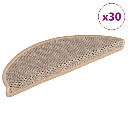 Alfombra autoadhesiva escalera sisal 30 uds beige claro de , Alfombrillas para escalones - Ref: Foro24-3365868, Precio: 143,0...
