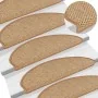 Alfombra autoadhesiva escalera sisal 30 uds 65x21x4 cm sisal de , Alfombrillas para escalones - Ref: Foro24-3365877, Precio: ...