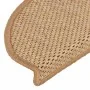 Alfombra autoadhesiva escalera sisal 30 uds 65x21x4 cm sisal de , Alfombrillas para escalones - Ref: Foro24-3365877, Precio: ...