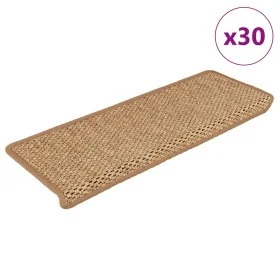 Alfombra autoadhesiva escalera sisal 30 uds 65x21x4 cm Orange de , Alfombrillas para escalones - Ref: Foro24-3365889, Precio:...