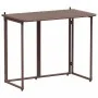 Mesa de jardín plegable marrón 90x51x75 cm ratán sintético de , Mesas de jardín - Ref: Foro24-4108255, Precio: 80,22 €, Descu...
