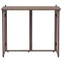 Mesa de jardín plegable marrón 90x51x75 cm ratán sintético de , Mesas de jardín - Ref: Foro24-4108255, Precio: 80,22 €, Descu...