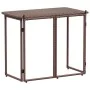 Mesa de jardín plegable marrón 90x51x75 cm ratán sintético de , Mesas de jardín - Ref: Foro24-4108255, Precio: 80,22 €, Descu...