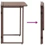 Mesa de jardín plegable marrón 90x51x75 cm ratán sintético de , Mesas de jardín - Ref: Foro24-4108255, Precio: 80,22 €, Descu...