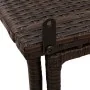 Mesa de jardín plegable marrón 90x51x75 cm ratán sintético de , Mesas de jardín - Ref: Foro24-4108255, Precio: 80,22 €, Descu...
