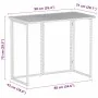 Mesa de jardín plegable marrón 90x51x75 cm ratán sintético de , Mesas de jardín - Ref: Foro24-4108255, Precio: 80,22 €, Descu...
