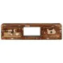 Mueble de TV de pared madera maciza reciclada 100x32x25 cm de , Almacenamiento para CD y DVD - Ref: Foro24-4104526, Precio: 1...