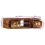 Mueble de TV de pared madera maciza reciclada 100x32x25 cm de , Almacenamiento para CD y DVD - Ref: Foro24-4104526, Precio: 1...