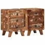 Mesilla de noche 2 uds 37x32x50 cm madera maciza reciclada de , Mesitas de noche - Ref: Foro24-4104518, Precio: 231,69 €, Des...