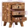 Mesilla de noche 2 uds 37x32x50 cm madera maciza reciclada de , Mesitas de noche - Ref: Foro24-4104518, Precio: 231,69 €, Des...