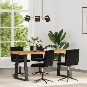 Sillas de comedor 4 unidades terciopelo negro de , Sillas de comedor - Ref: Foro24-3315643, Precio: 223,63 €, Descuento: %
