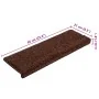 Alfombrilla escalera 20 uds 65x21x4 cm marrón de , Alfombrillas para escalones - Ref: Foro24-3365854, Precio: 114,02 €, Descu...