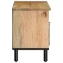 Mueble de TV madera maciza de mango marrón 100x33x46 cm by , CD and DVD storage - Ref: Foro24-4017736, Price: 107,84 €, Disco...