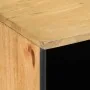 Mueble de TV madera maciza de mango marrón 100x33x46 cm by , CD and DVD storage - Ref: Foro24-4017736, Price: 107,84 €, Disco...
