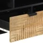 Mueble de TV madera maciza de mango marrón 100x33x46 cm by , CD and DVD storage - Ref: Foro24-4017736, Price: 107,84 €, Disco...