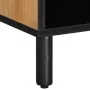 Mueble de TV madera maciza de mango marrón 100x33x46 cm by , CD and DVD storage - Ref: Foro24-4017736, Price: 107,84 €, Disco...