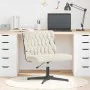 Silla de oficina giratoria tejido imitación lana rizada crema von , Stühle - Ref: Foro24-4105396, Preis: 91,79 €, Rabatt: %