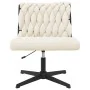 Silla de oficina giratoria tejido imitación lana rizada crema von , Stühle - Ref: Foro24-4105396, Preis: 91,79 €, Rabatt: %