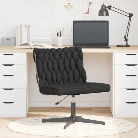 Silla de oficina giratoria de tela negra de , Sillas - Ref: Foro24-4105406, Precio: 92,52 €, Descuento: %