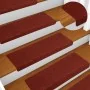 Alfombrilla autoadhesiva escalera 20 uds rojo burdeos 65x21x4cm de , Alfombrillas para escalones - Ref: Foro24-3365719, Preci...