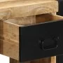 Mesitas de noche 2 uds 40x35x40 cm madera maciza rugosa mango de , Mesitas de noche - Ref: Foro24-4015951, Precio: 156,99 €, ...