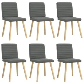 Sillas de comedor 6 unidades tela gris oscuro von , Essstühle - Ref: Foro24-3315545, Preis: 296,03 €, Rabatt: %