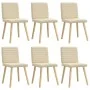 Sillas de comedor 6 unidades tela color crema von , Essstühle - Ref: Foro24-3315551, Preis: 296,03 €, Rabatt: %
