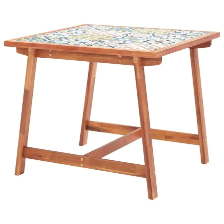 Mesa de comedor de jardín madera acacia superficie azulejos de , Mesas de jardín - Ref: Foro24-46316, Precio: 210,21 €, Descu...