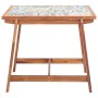 Mesa de comedor de jardín madera acacia superficie azulejos de , Mesas de jardín - Ref: Foro24-46316, Precio: 210,21 €, Descu...