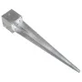 Picas de tierra 2 uds acero galvanizado plateado 14x14x91 cm by , Spikes for anchoring in the ground - Ref: Foro24-145427, Pr...