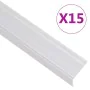 Perfiles de peldaños forma de L 15 uds aluminio plata 100 cm by , Stairs - Ref: Foro24-146757, Price: 44,87 €, Discount: %